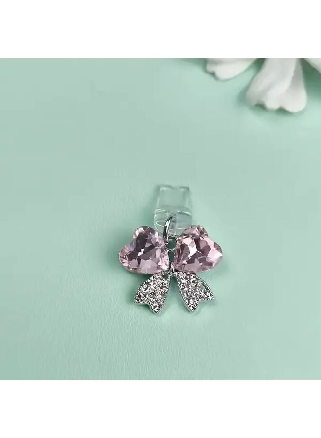 Butterfly Rhinestone Anti Dust Plug For Android Type C And iPhone Ports - Image 4